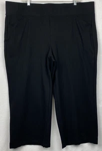 Pantalones Torrid Studio Pull On Pocket Pixie Pierna Ancha Plus 4R (4X) Negro Abdomen Contr - Imagen 1 de 5