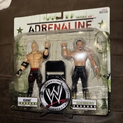 WWE ADRENALINE 33 CHAVO & KANE FIGURES 2008 JAKKS - Image 1 of 3