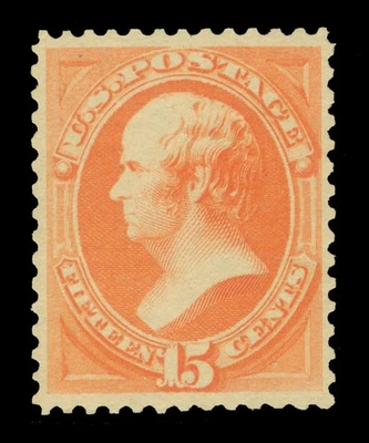 US 1879  Daniel WEBSTER 15c red orange  Scott # 189  mint  MNH  XF - Image 1 of 2