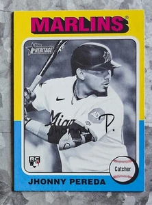 #719 Jhonny Pereda 2024 Topps Heritage alto número blanco y negro SP - Imagen 1 de 2