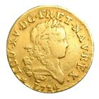 Louis XV Louis d'or dit "Mirliton" Gold 1724 H La Rochelle