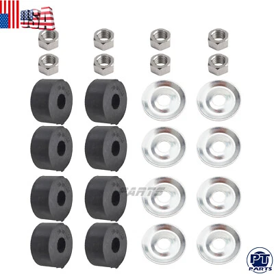 PARTSCOLLECT Shock Bushing Kit Front Rear For EZGO Golf Cart TXT Marathon 1982-Up