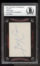 2017 Historic Autographs Scripts Auto Signed BAS Beckett (1) - Gary Eave