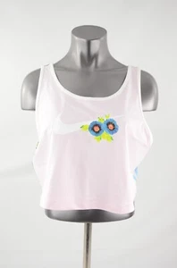 Nike Hyper Femme Tropical Printed Cropped Tank Women's Size Large CJ5005 632 - Picture 1 of 4