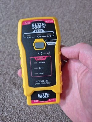 Klein Tools VDV526-100 Network Cable Tester, LAN Explorer Data  - Image 1 of 2