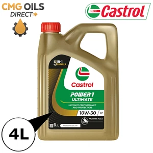CASTROL POWER1 RACING 4T 10W-30 BIKE ENGINE OIL 4L(W)-(RACING 10w30 4L) - Picture 1 of 1