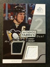 2008-09 SP Game Used Dual Authentic Fabrics #AFSC Sidney Crosby (2CLR)