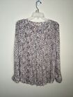 Jane & Delancey  Women's M Long Roll Tab Sl Button Front Pin-tucked Tunic  NWOT