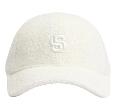BOSS Cappello Donna In Morbido Jersey Con Monogramma 50518925 Colore Bianco - Изображение 1 из 4