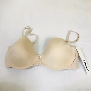DKNY Strap Strapless Convertible Bra Beige Size 34D 454195 Underwire Intimates - Picture 1 of 9