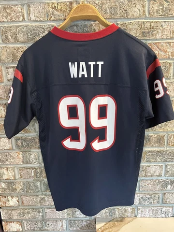 Houston Texans JJ Watt #99 Mens Jersey Youth Large (14-16) Blue NFL Team Apparel Cover