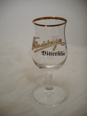 1 Glas ★Radeberger Kräuter-Bitter-Likör★ Gläser Pils-Schnaps-Stielglas 2/4cl👍 - Bild 1 von 4