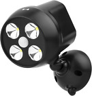 NICREW 600-Lumen Outdoor LED Security Light Battery Powered Wireless Motion