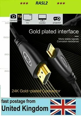 Camcorder to 4K HD TV HDMI Monitor Cable for Panasonic HC-V700  HDC-HS900 X900 - Image 1 of 4