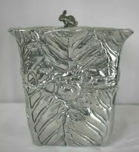 Rare Vintage Arthur Court Aluminum Bunny Collection Ice Bucket With Lid - Picture 1 of 12