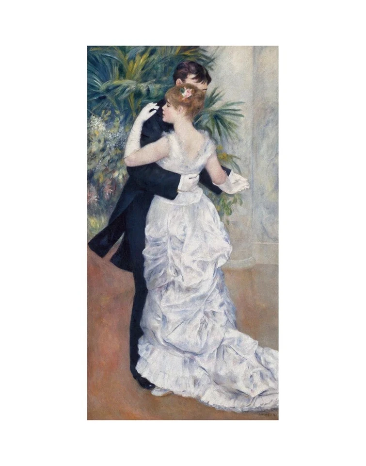 Dance in the City 1883, Pierre Auguste Renoir, Art Print Poster 14" x 11"  1083 - Image 1 of 1
