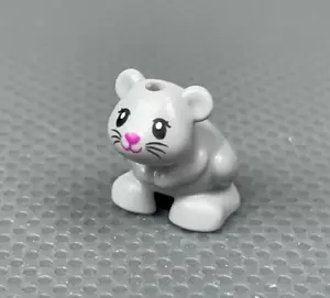 LEGO Friends Minifigure Hamster Mouse Light Bluish Gray Black Eyes Whiskers (x1) - Picture 1 of 7