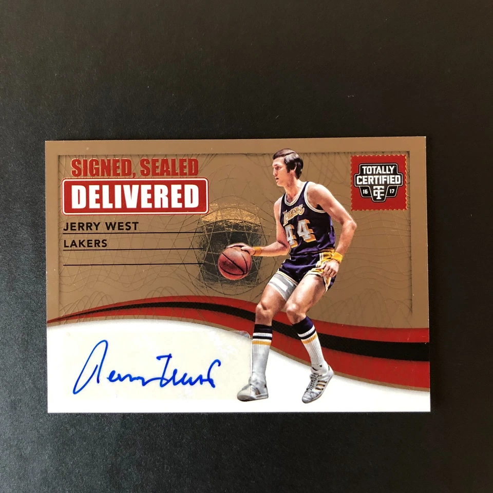 2016-17 Panini Totally Certified Signed Sealed Delivered Jerry West #9 AUTO /35 - Image 1 of 4