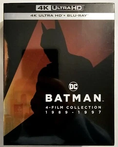 BATMAN 4 FILM COLLECTION 1989 - 1997 4K ULTRA HD + BLU-RAY BRAND NEW SHIPS FAST  - Picture 1 of 3