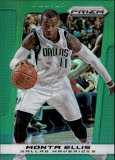 2013-14 Panini Prizm Prizms Green Mavericks Basketball Card #11 Monta Ellis