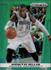 2013-14 Panini Prizm Prizms Green Mavericks Basketball Card #11 Monta Ellis
