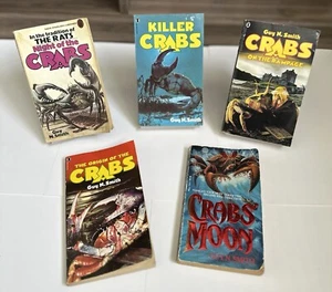 Guy N. Smith Crabs Vintage Series Horror Book Lot 1st Prints 4 UK Imports *RARE* - Bild 1 von 20