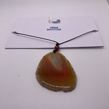 Urban Outfitters Sasha Genuine Agate Stone Cord Necklace