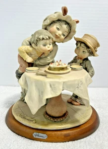 VTG Giuseppe Armani Birthday Cake Figurine Capodimonte Sculpture Florence Italy - Picture 1 of 17