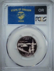 2005-S 25C State Quarter PCGS PR69 DCAM Oregon Clad 24crt0519 - Picture 1 of 4