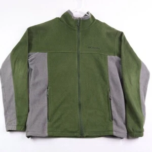 Chaqueta Columbia Para Hombre Grande Verde Gris Polar Ramshackle Cremallera Completa Exterior - Imagen 1 de 7