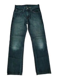 Levis 514 Jeans Womens Reg 16 Slim Straight 28x28 Dark Wash Denim - Picture 1 of 14