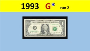 1993 " G " == STAR == RUN 2 == == == G06101497* - Picture 1 of 3