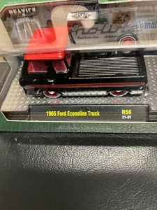 1:64 M2 1965 Ford Econoline Pick up / R56 / Black/Red - Picture 1 of 4