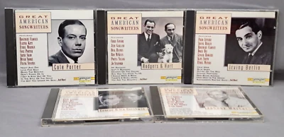 5 DISK SET, GEORGE & IRA GERSHWIN, JOHNNY MERCER, COLE PORTER CDS Foto 1 de 4