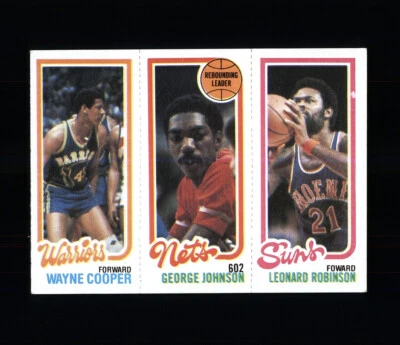 1980 TOPPS BASKETBALL WAYNE COOPER GEORGE JOHNSON LEONARD ROBINSON - Изображение 1 из 2