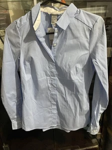 H&M Damen Oberhemden, Langarm Knopfleiste Größe 4, blau gestreift, neu mit Etikett - Bild 1 von 11