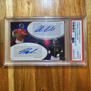 2025 Topps Dynamic Duals Carroll / Lawlar Dual Autograph Blue #’d/25 Auto PSA 10 - Picture 1 of 3