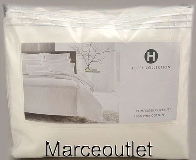 Hotel Collection Chain Link FULL / QUEEN Duvet Cover & Shams White / White - Image 1 of 4