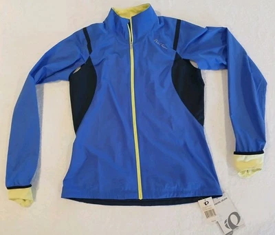 Pearl Izumi Cycling Jacket Womens Large Black Blue Fly Softshell New NWT - Image 1 of 4