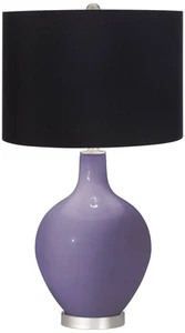 Color Plus Ovo 28 1/2" High Black Shade Purple Haze Table Lamp - Picture 1 of 1