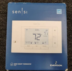 Emerson Sensi Smart Programmable Thermostat - White (ST55), Slightly Used, N4 - Picture 1 of 4