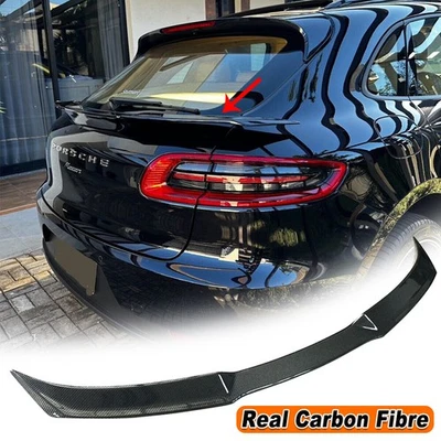 Alerón medio de fibra de carbono real para Porsche Macan SUV 2014-2020 Foto 1 de 4