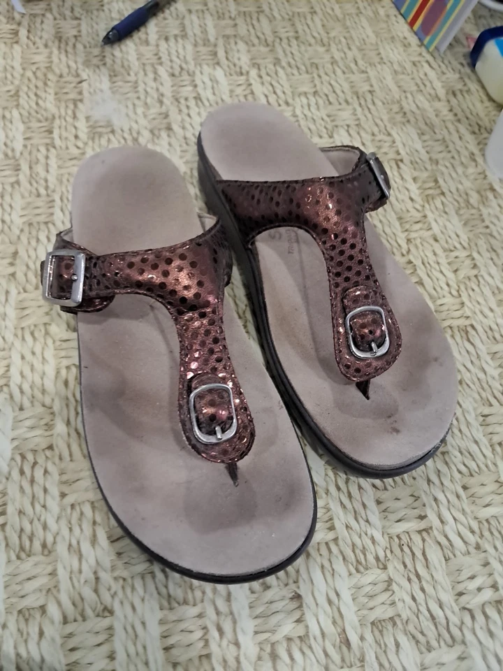 SAS Women's Sanibel Comfort Thong Sandal BRONZE /CINNAMON LADIES 8M ADJUSTABLE - Image 1 of 4