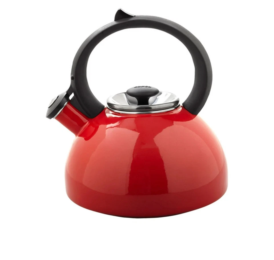 Tetera Copco Bellini Red Whistling 2 cuartos Esmalte sobre acero Foto 1 de 4