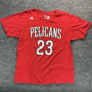 Adidas NBA Anthony Davis #23 New Orleans Pelicans T-Shirt Men’s L Red - Picture 1 of 9