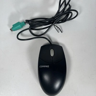 Vintage HP Compaq PS/2 Wired Mechanical Ball Wheel Mouse Model M-S69 3-button - Image 1 of 4
