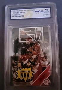 1988 Michael Jordan Fournier Estrellas Rule Card- PSA Gem Mint 10-Bulls(24891)E1 - Picture 1 of 5
