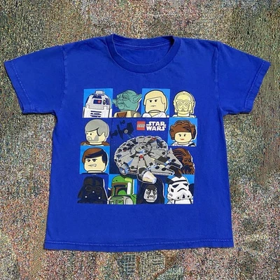2010 Lego Star Wars Characters Shirt Blue Kids Youth Small - Image 1 of 4