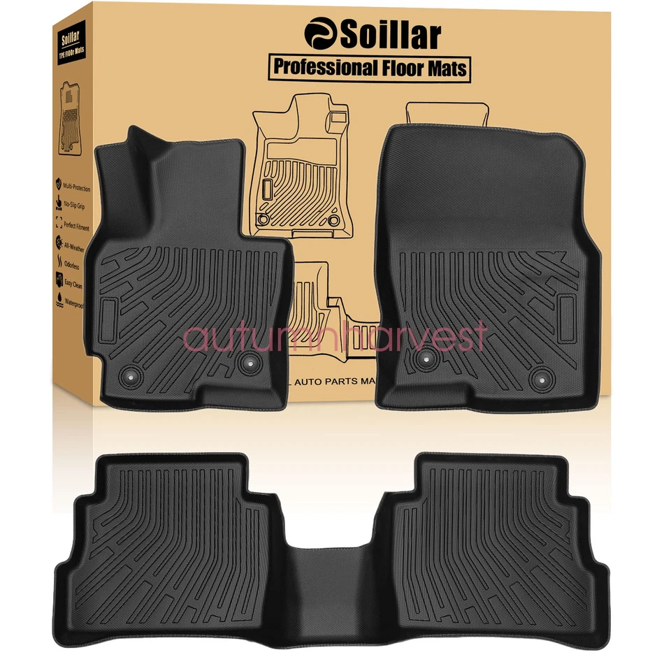 Alfombrillas forro para Mazda CX-5 2013-2016 4 puertas delanteras-traseras negras para todo tipo de clima Foto 1 de 4