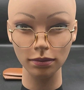 Antique Vintage American Optical 1/10 12K GF Deco Gold Octagonal Glasses Ornate - Picture 1 of 14